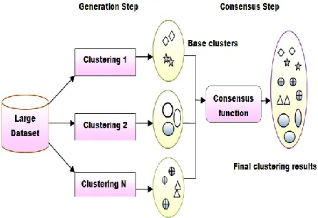 Fig 2. Primary Cluster Ensemble Generation Steps 