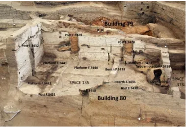 Figure 5. Building 80 after removal of the post-abandonment deposits. Adapted from Regan (2010, 14)