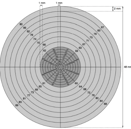 Figure 3.3: Schematic drawing of the SAGE silicon detector showing thearrangement of the pixels.
