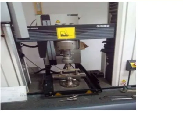 Figure 2. Flexural test of specimen  3. Results and discussion 
