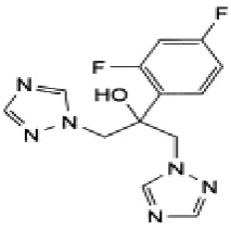 Fig. 1- Chemical Structure of Fluconazole 