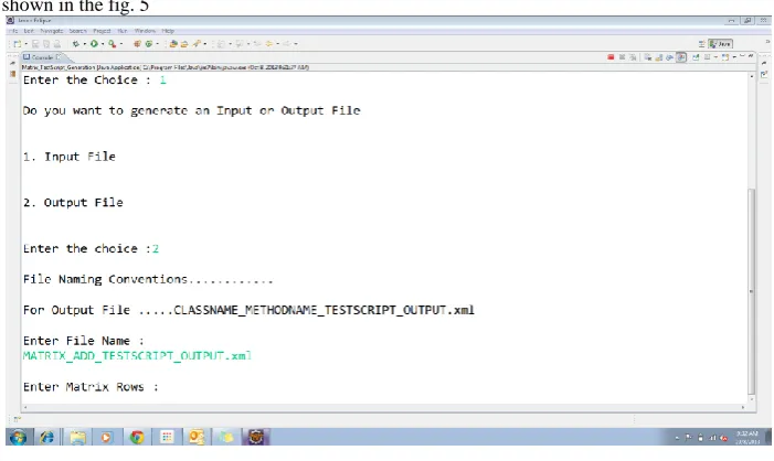 Fig. 4: GUI for generating InputTestScript File  
