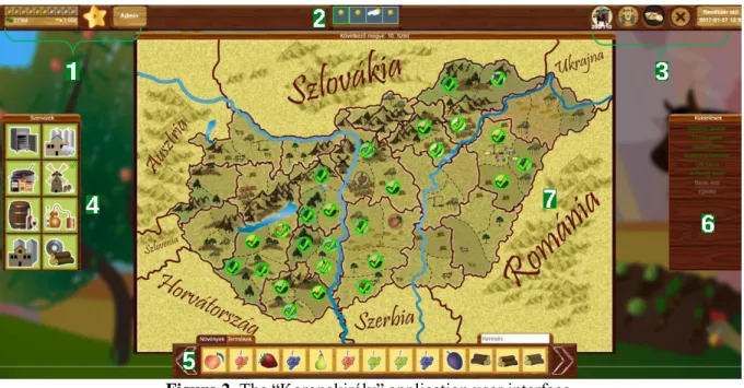 Figure 2. The “Koronakirály” application user interface 