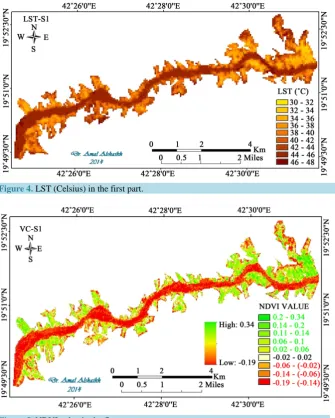 Figure 5. NDVI value in the first part.                                           