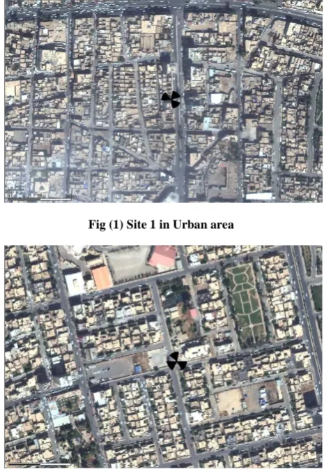 Fig (2) Site 2 in Suburban area 