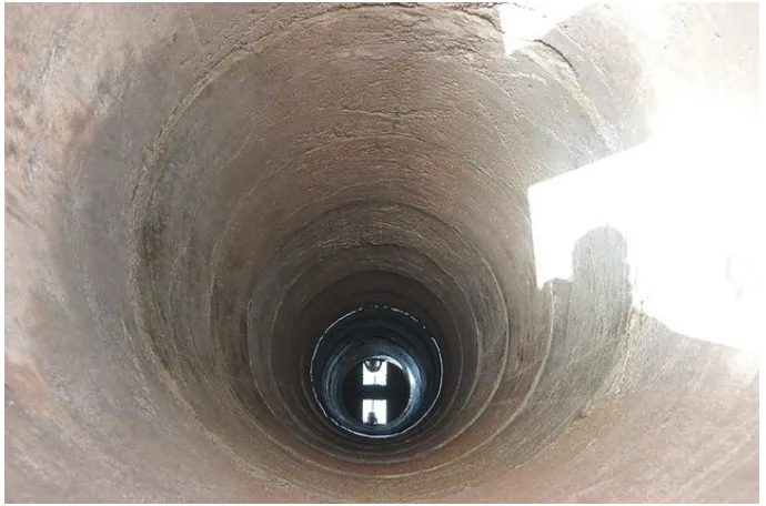 Figure 1.1: Borehole top view [1]