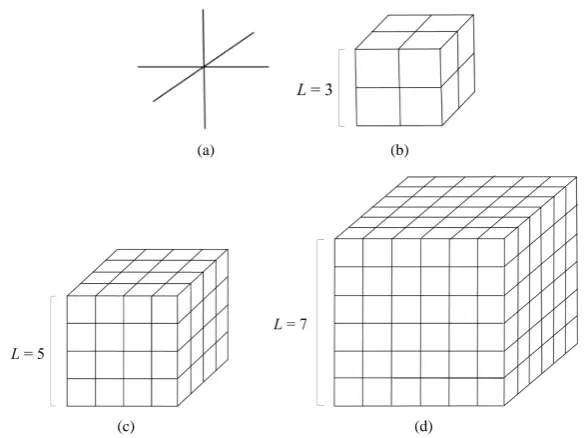 Figure 1. Schematic illustration of the set of neighborhood voxels for the pairwise term of graph cut