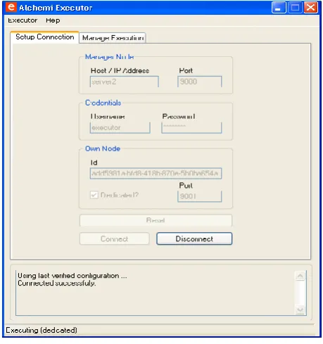 Fig 8: Executor Window 