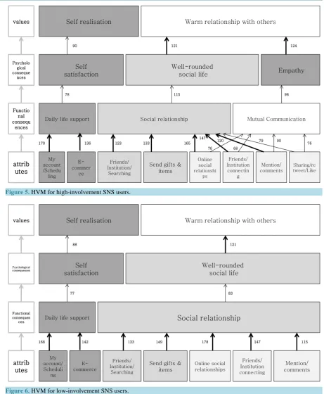 Figure 5. HVM for high-involvement SNS users.                                                              