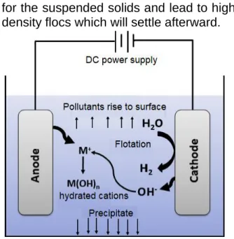Fig. 3.Pollutantsremoval by EC [18]  Fig. 4. Basic processes in EC cells [28] 