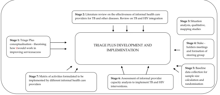 Figure 4: The Triage Plus study implementation framework. 