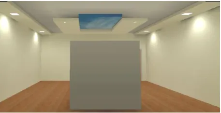 Figure 11 : Another view of lighting simulation in the scanner room 