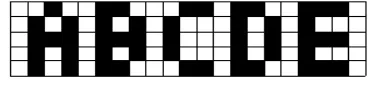 Fig 1: Set of patterns used for training 