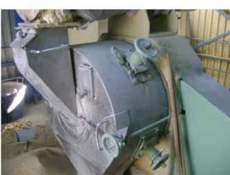 Figure 5 - The granulator of the working installation  Inside  the  granulation  installation 