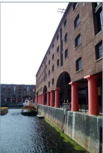 Fig. 1.2.9 Colonnaded walkway at the Albert Dock, 2012 
