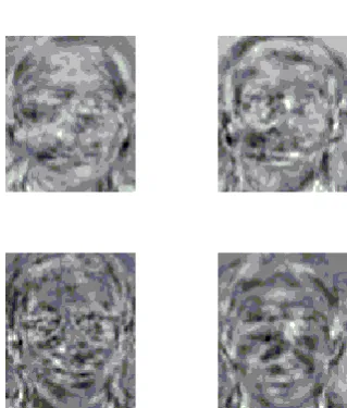 Figure 7 Top Four Basis Images for a prioriwith Hamming Distance  