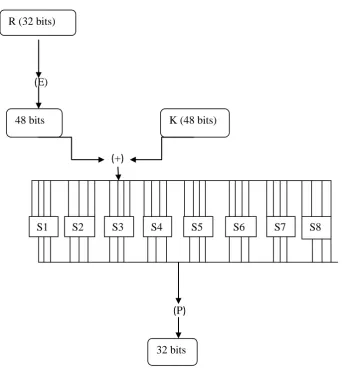 Fig 5: The DES algorithm of the complex F function. 