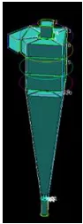 Figure 2: Formation of air-core in a hydrocyclone 