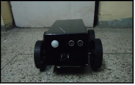 Figure 8 and figure 9 shows the user side of robot where user is operating the vehicle through remote and output of the sensors also display in this side
