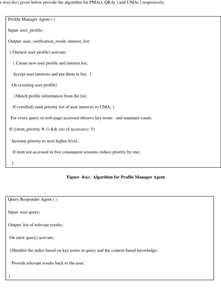 Figure 4(a)-4(c) given below provide the algorithm for PMA(), QRA( ) and UMA( ) respectively