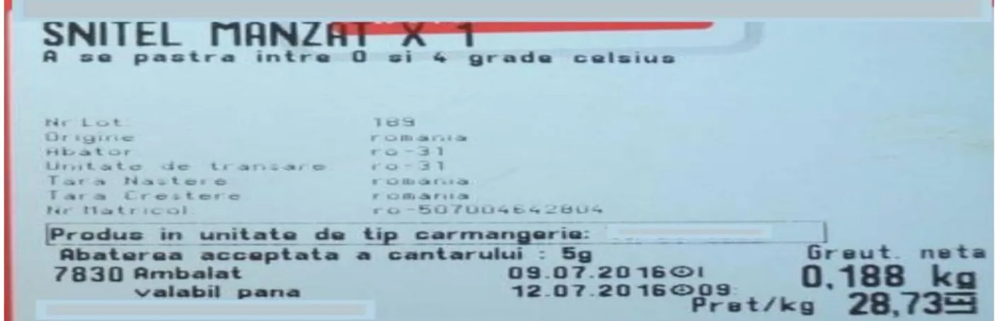 Fig. 2 Label with nutrition declaration [7] 