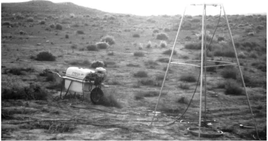 Figure 4. Small mobile rainfall simulator