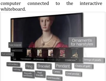 Fig. 11: Suggestions with jewels - Uffizi Touch® Cloud Edu  application interface 