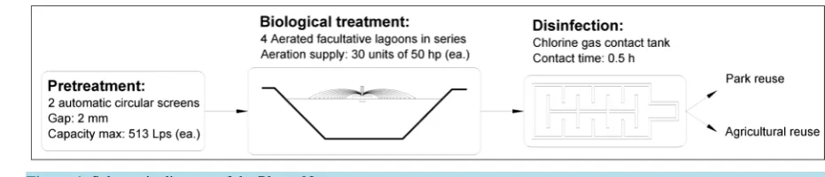 Figure 1. Schematic diagram of the Planta Norte.                                                                      