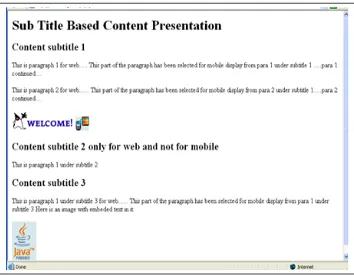 Fig 3: The example web page 