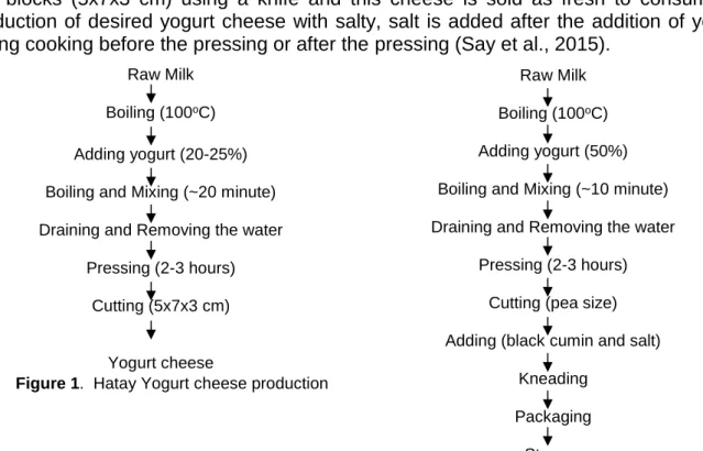 Figure 1.  Hatay Yogurt cheese production 