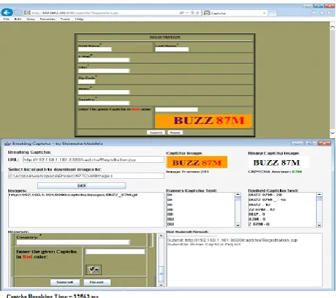 Fig 11: Broken Video CAPTCHA - BUZZ 87M  