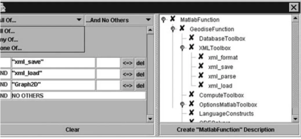Figure 8 shows the WCE GUI that consists of four main panels for various function- function-alities