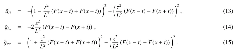 Figure 2. Energy density and energy current computed with the linearized solution given by Eqs