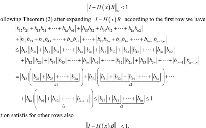 Table 1 shows the iteration number,error,spectral radius of iteration matrix and computation time