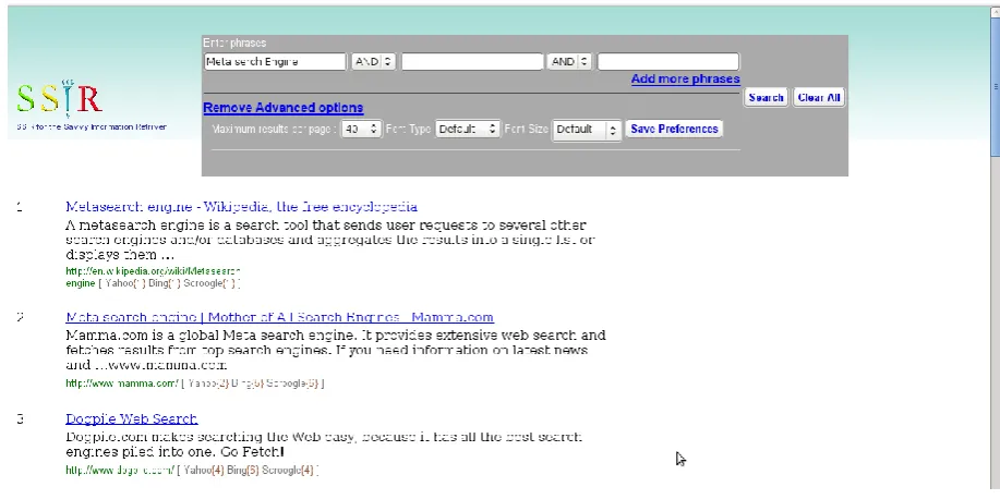 Fig 5: SSIR web site 