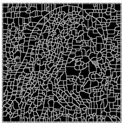 Fig 16: Segmented image of Lena with 7x7 Stochastic gradient mask, SNR=1.