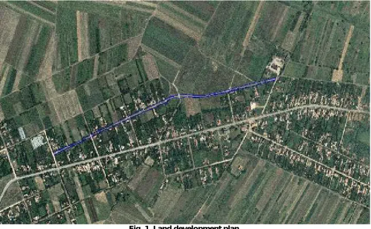 Fig. 1. Land development plan