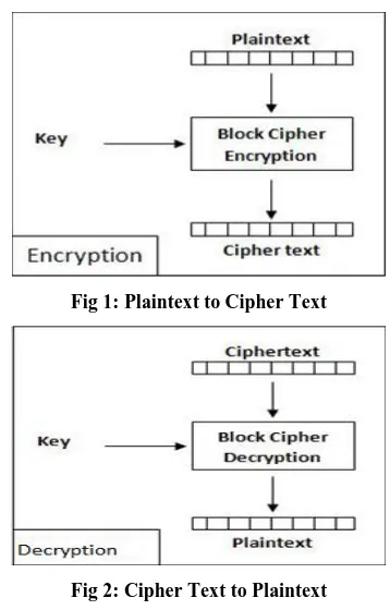 Fig 1: Plaintext to Cipher Text 