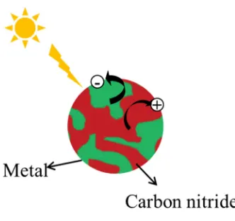 Fig. 1.11 Schematic of the metal carbon nitride heterojunctions.