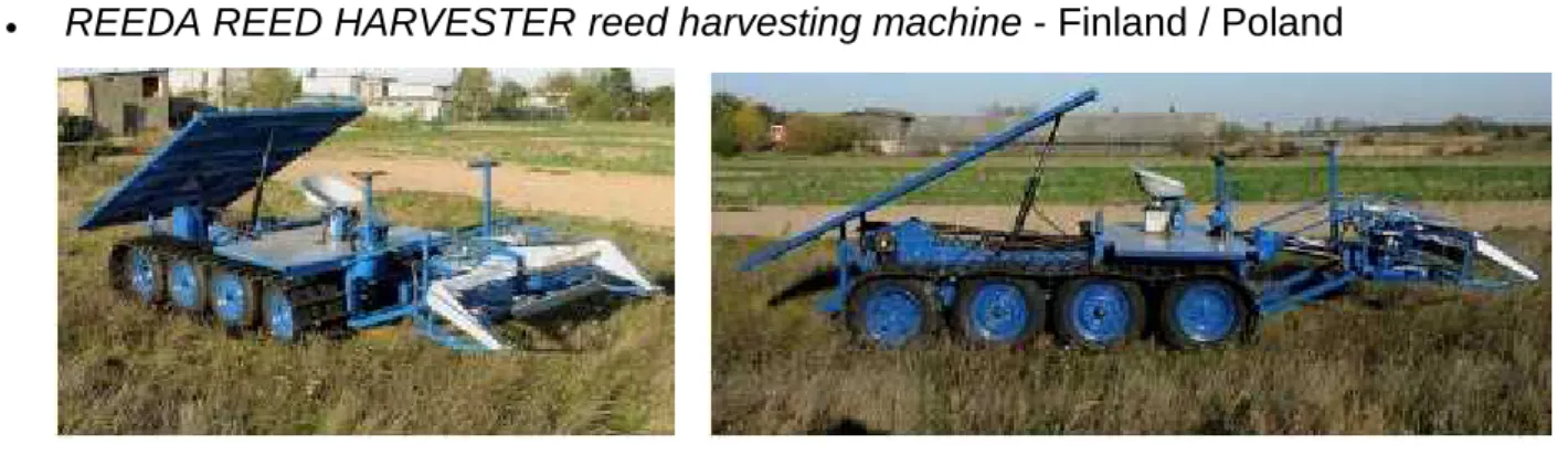 Fig. 4 - REEDA REED HARVESTER reed harvesting machine [5]