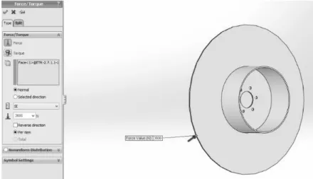 Figure 6.Application load corresponding elementary resultant cutting forces R 