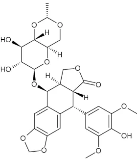 Figure 1.14: Anti-cancer agent etoposide molecule 