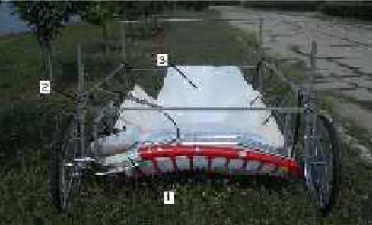 Figure 3 - The working controls of the mower Figure 4 - The chassis with rolling possibilities
