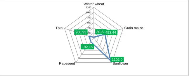 Fig. 1. Gross profit (lei)