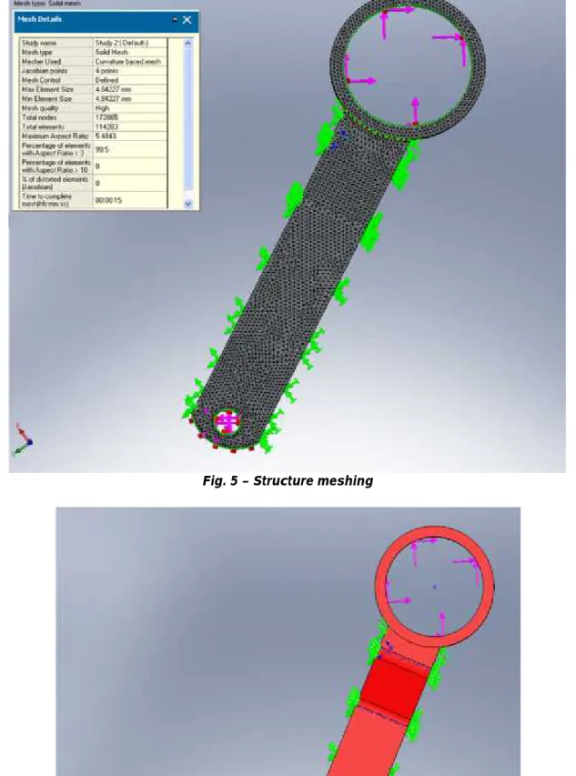 Fig. 5 – Structure meshing