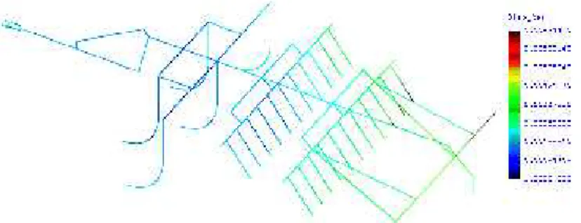 Fig. 11 - The state of relative displacement resulting in the structure [m] [5]