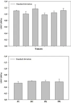 Figure  5  shows  the  average  values  of  stomatal  conductance  of  peppers  and  tomatoes during the research period