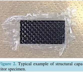 Figure 2. Typical example of structural capa-citor specimen.                           