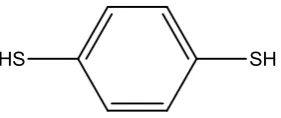 Figure 2: Benzenedithiol, the first molecule to have its conductance quantitatively 