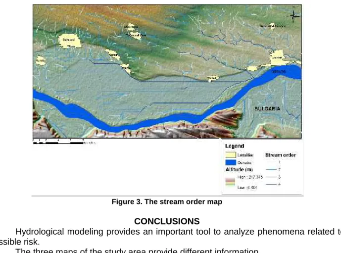 Figure 3. The stream order map